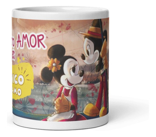 San Valentin Nuestro Amor Es Unico Minnie Taza Ceramica