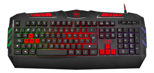 Teclado Gamer Retroiluminado Rgb Anti Ghosting Maxell