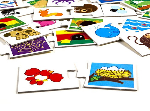 Imagen 4 de 4 de Juego De Mesa Infantil Donde Viven Con Encastre Ruibal