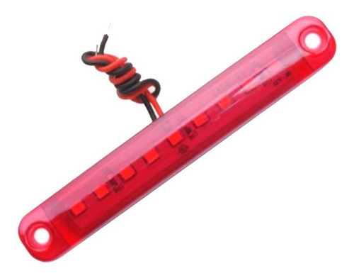 Imagen 1 de 2 de Luz Led Fija Indicadora Lateral Señalizador 12v-24v / Rojo