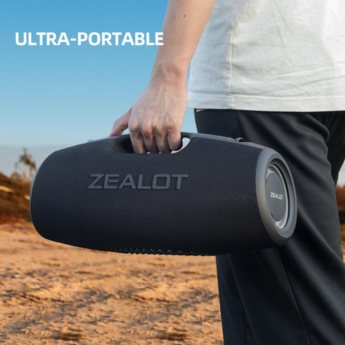 Zealot Altavoz Portátil, Altavoz Bluetooth De 120 W Con Grav