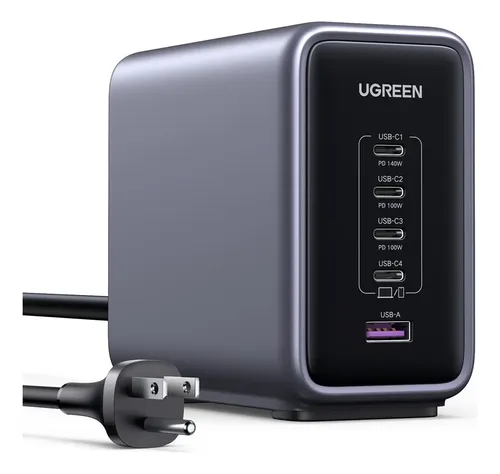 BloqueDeCargaUgreenNexode,300W,UsbC,5Puertos,Macb