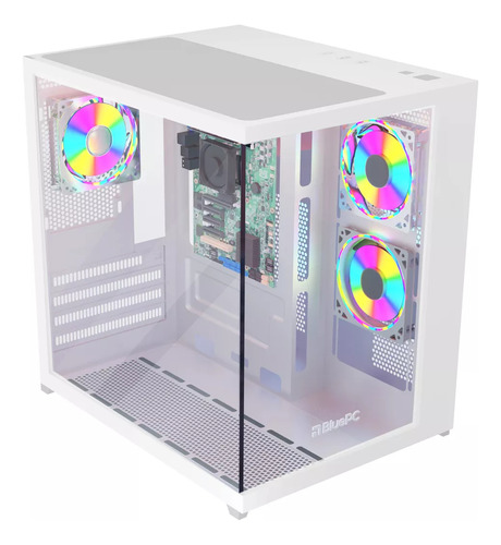 Pc Gamer Bluepc Amd Ryzen 5 5600gt 16gb Ddr4 Ssd 240gb Gab Branco - Fonte 500w