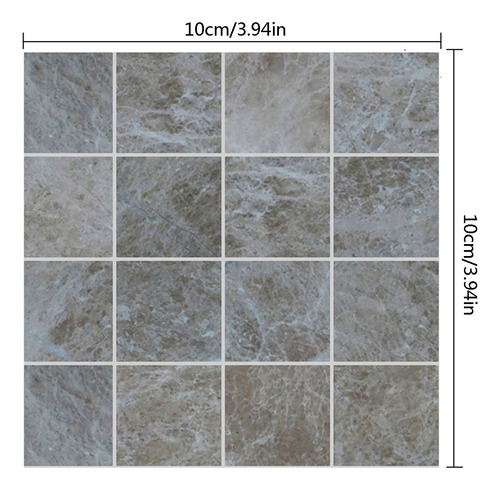 Pegatinas Autoadhesivas De Pared I Con Forma De Azulejo De C