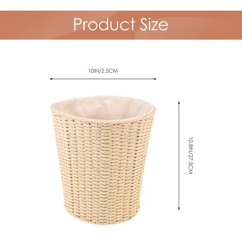 Cesta De Almacenamiento De Mimbre Para Ropa Sucia