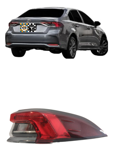 Lanterna Toyota Corolla Com Friso Sem Led 20 21 22 23 24