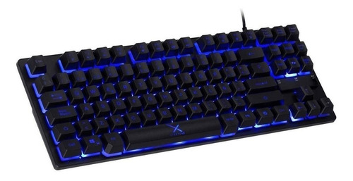 Imagen 1 de 5 de Teclado gamer Xzeal XST-300 QWERTY español España color negro con luz 3 colores