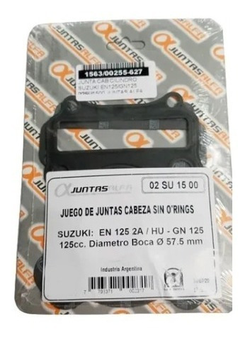 Junta Cabeza Cilindro Suzuki En 125 2a Hu Gn 125 Diam 57,5mm