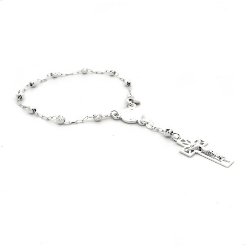 Pulsera Misterio Medalla San Benito De Plata .925 Agálea