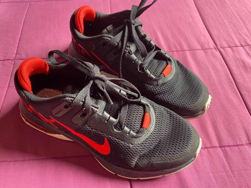 Zapatillas Nike Airmax Usadas Negro Y Rojo - Talle 40