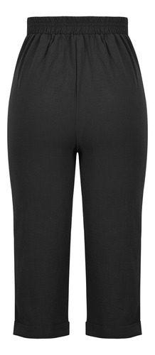 Cuna Cómoda Casual Con Bolsillo, De Lino Liso, Color Capris