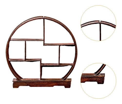 Pantalama De Madera Stand Tea Rack Rack Elegant Portable