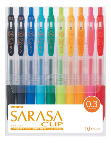 Lapiceras Ballpoint Zebra Set 10 U Multi