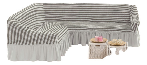 Funda Cubre Sofa Cuadrille Con Diseño Tipo L