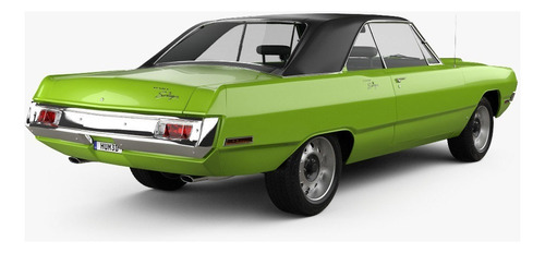 Cuadro Decorativo Canvas Carteles Dodge Dart 1970 Color Trase1 Armazón Natural