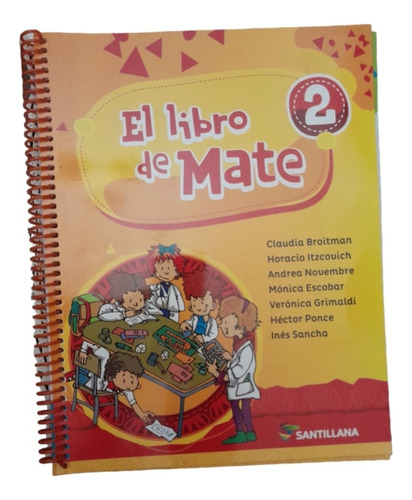 Libro De Mate 2 Santillana De Claudia Broitman Impecable