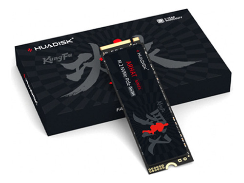 SSD Huadisk M.2 2280 M.2 Nvme PCIE3.0 128Gb para pedido, cor preta