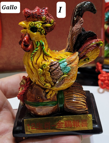 Gallo Multicolor Signo Zodiacal Del  Feng Shui  