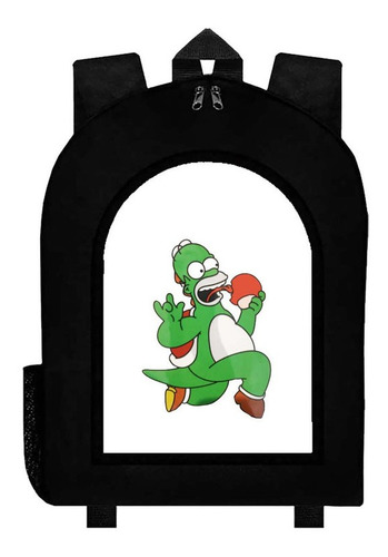 Mochila Negra Mario Bros  #br50