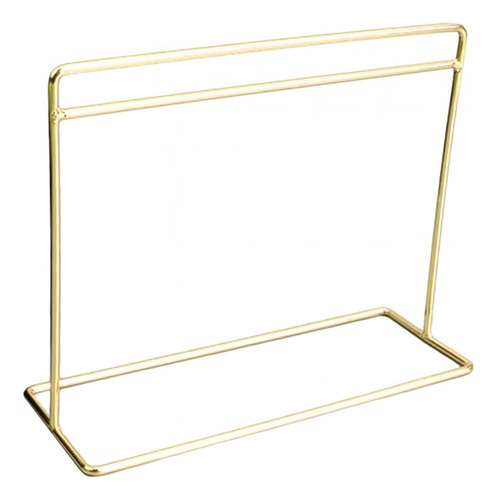 Estante Para Ropa De Casa De Muñecas, Mini Estante Dorado