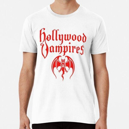 Remera Hollywood Vampiros Logotipo Clásico Algodon Premium