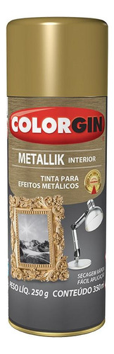 Spray Colorgin Metalik Prata 350ml  53