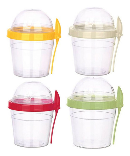 Pack Taper + Vaso De Yogurt + Botella + Cubiertos Acero Inox
