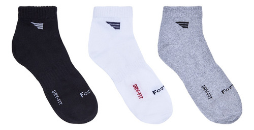 Tin Fozter De Caballero 6 Pack De 3 Pares Blanco/negro/gris Lisa Unitalla