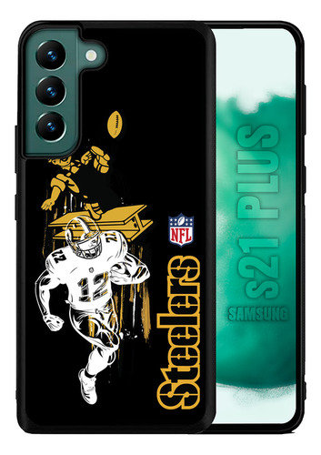 Funda Uso Rudo Diseños Para Samusng S21 Plus Más Complemento Steelerss Nf-l