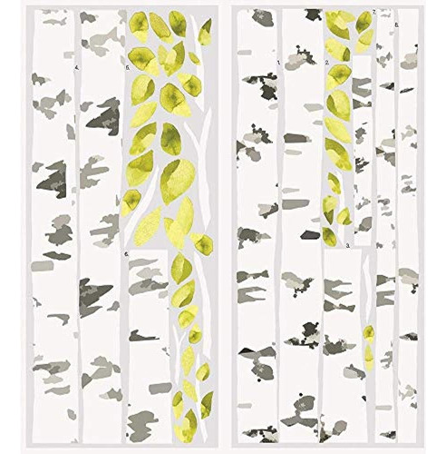 Roommates Rmk2662gm Birch Trees Peel And Stick Giant Wall De