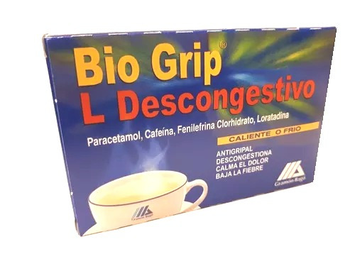 Bio Grip Descongestivo Solube X  5 Sobres