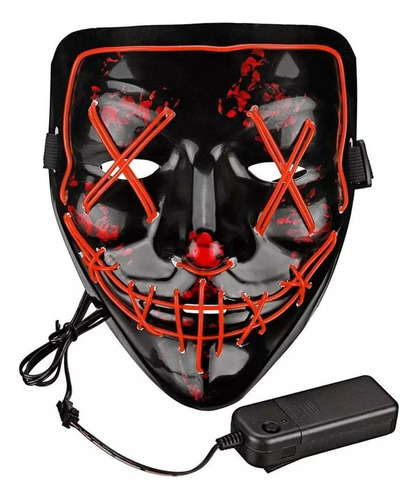 Mascara La Purga Luz Led Terror Halloween Palermo Z Norte