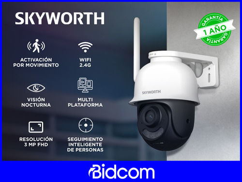 Cámara De Seguridad Dual-light Skyworth Detección Movimiento
