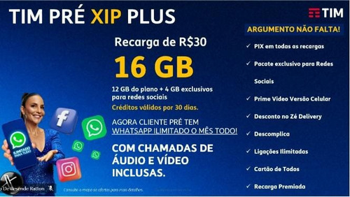 Chip Da Tim Com Recarga