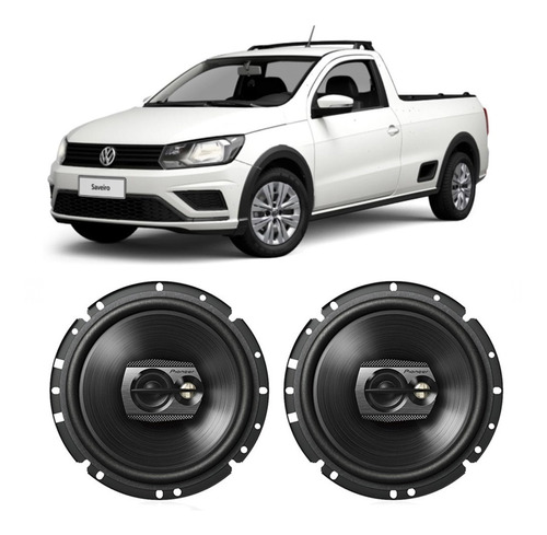 Alto Falante Vw Saveiro G6 2013 A 2016 Pioneer 100w Rms