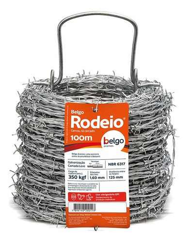 Arame Farpado Rodeio Fio 16 100m - Belgo