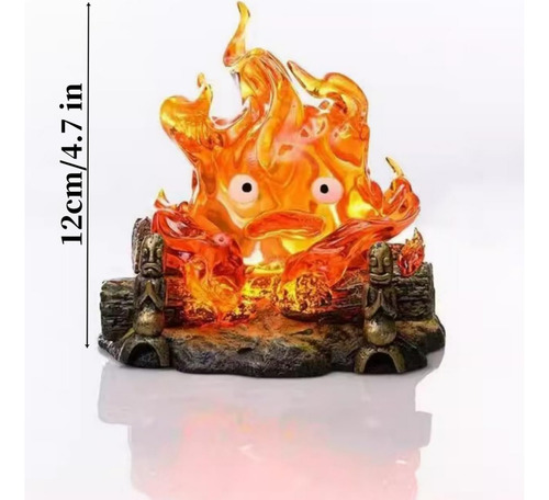 Y Luz Nocturna De Calcifer, Estatua De Resina De Calcifer,