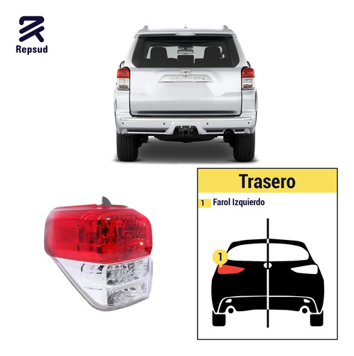 Farol Trasero Izquierdo Toyota 4runner 2010-2013