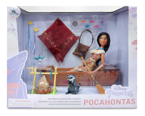 Pocahontas Playset Barco Disney Store Original Y Nuevo