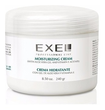 Crema Hidratante Con Gel De Aloe Vera Y Vit E 240gr Exel 