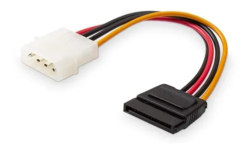 Cable Sata Power Molex Discos Hdd Ssd Dvd 4 Pin