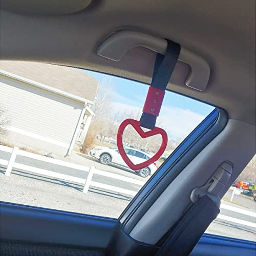 Yuntop Jdm Tsurikawa Rings En Forma De Corazón, 2 Unidades