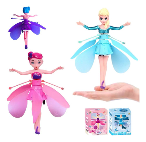 Boneca Fada Voadora Fadas Mágica Com Sensor De Mão Brinquedo