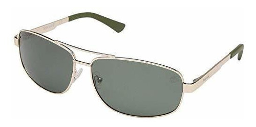 Gafas De Sol - Timberland Hombre Rectangle Gold Metal Aviato