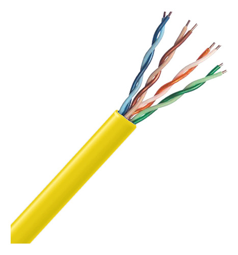 Cabo De Rede Patch Cord Categoria 5e 1,5 Metro Cor Amarelo