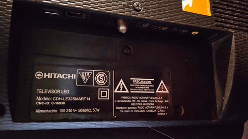 Smart Tv 32 Hitachi Mod Cdh-le32smart14 Pantalla Led Hd (Usado)