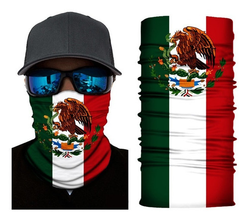 Pañuelo Buff Multifuncional Sin Costura Full Color Banderas