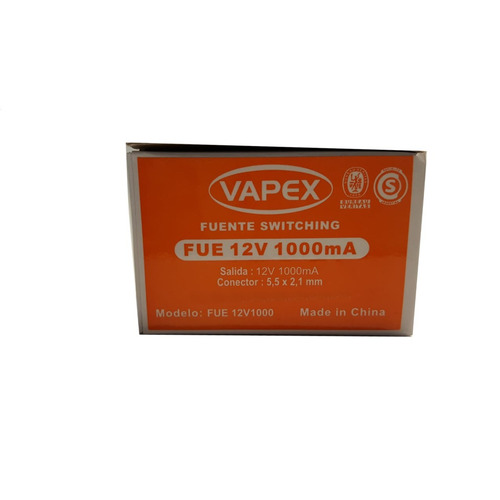 Fuente Transformador Vapex 12v 1500ma