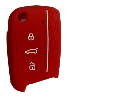 Funda Cubre Llave Silicona Vw Golf Vii Mk7 Gti Virtus Rojo