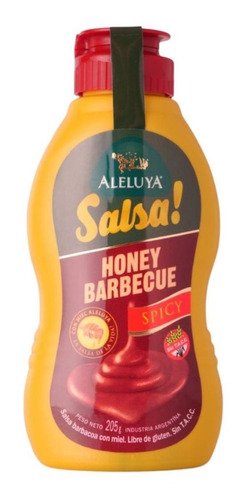 Salsa Barbacoa Honey Spicy Aleluya 205 Gr. Sin Tacc